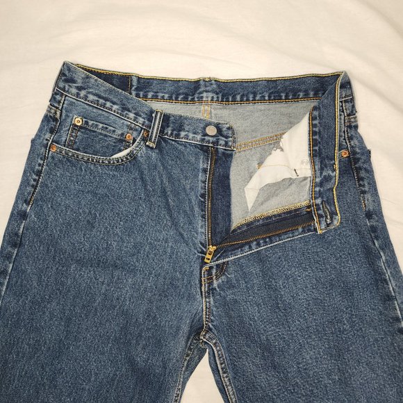 LEVI'S 550 VINTAGE Mom Jeans Regular Fit Straight Leg High Rise W36 L30 100% Cot - Picture 12 of 15